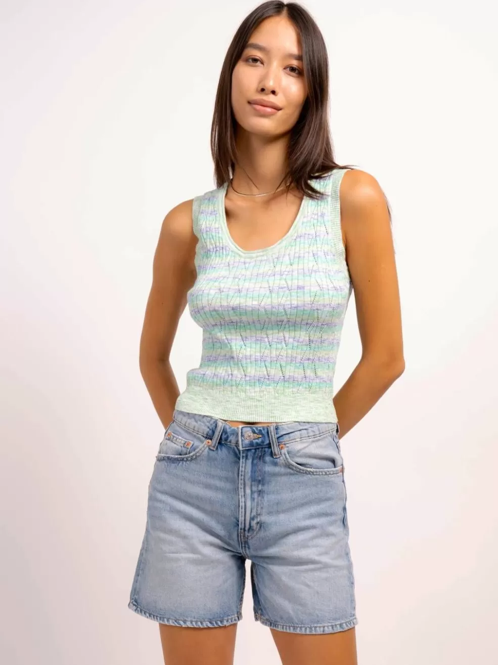 Online Bowie Space Dye Shell Women Tops