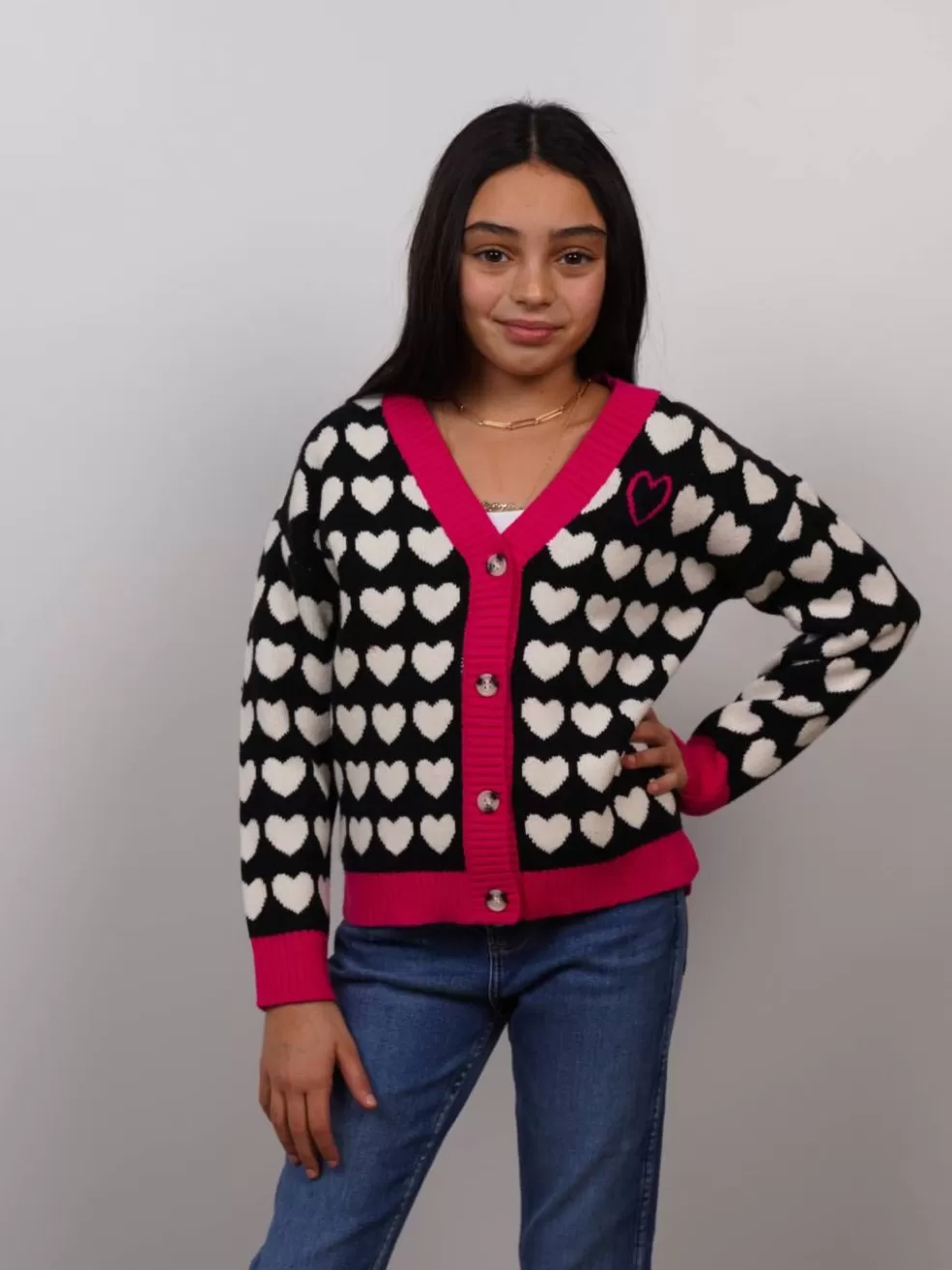 Sale Cora Heart Cardigan Kids Clothing