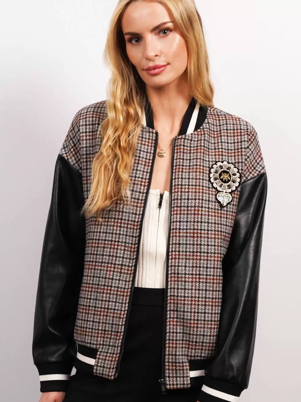 New Dallas Vegan Patch Bomber Women Jackets