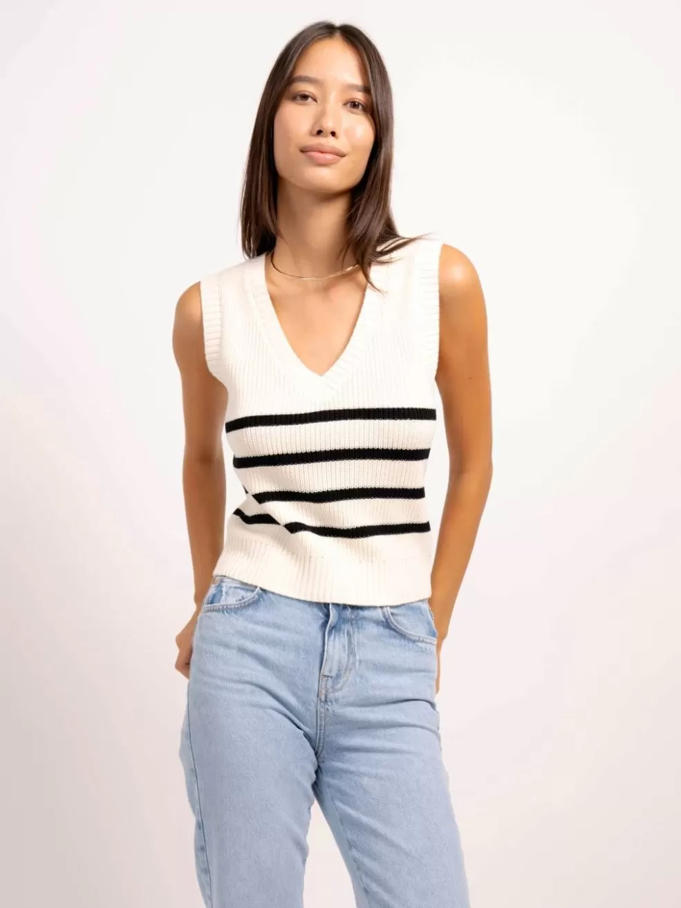 Clearance Dawson Nautical Stripe Vest Women Tops