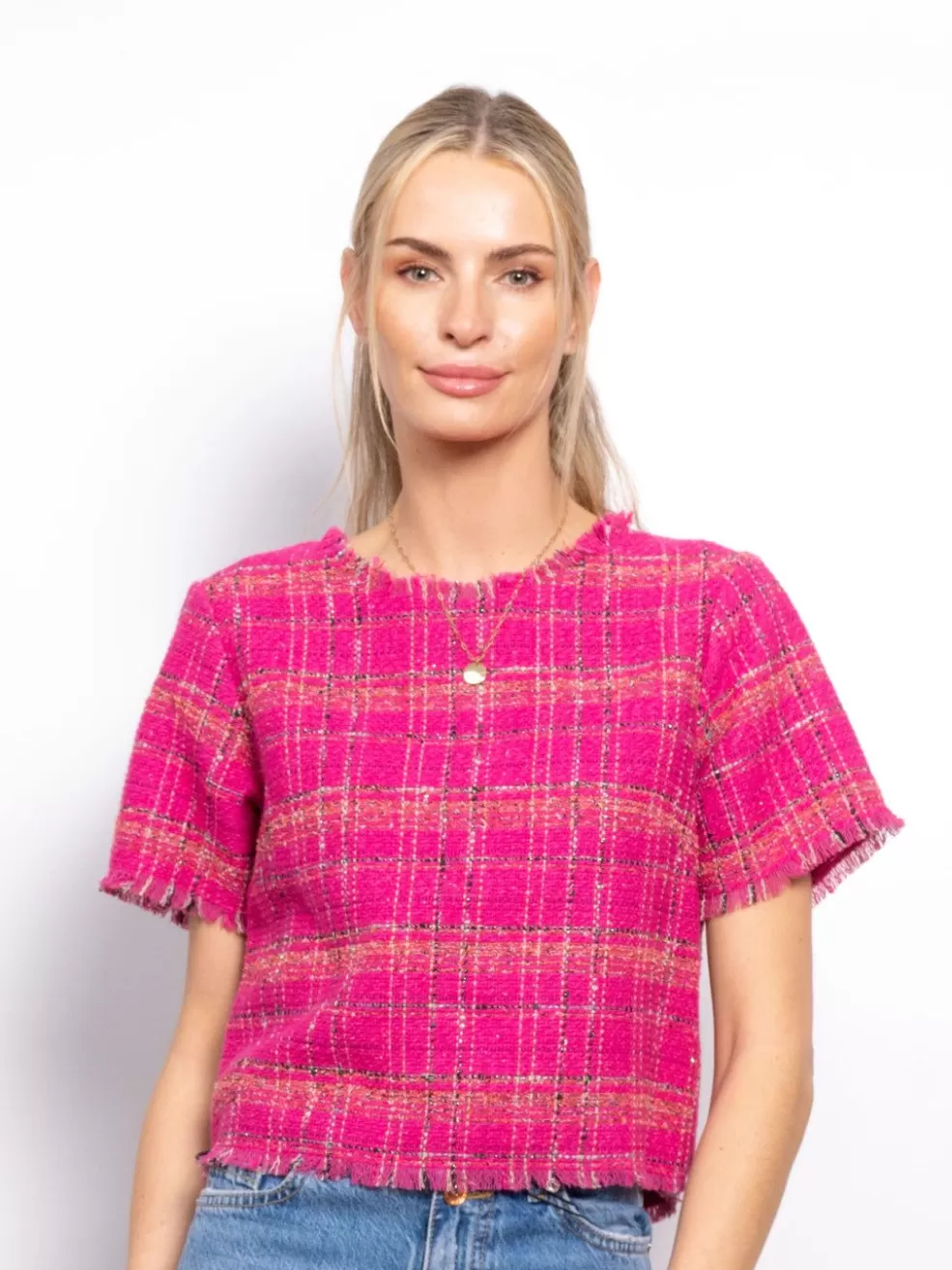 Sale Harper Tweed Shirt Women Tops