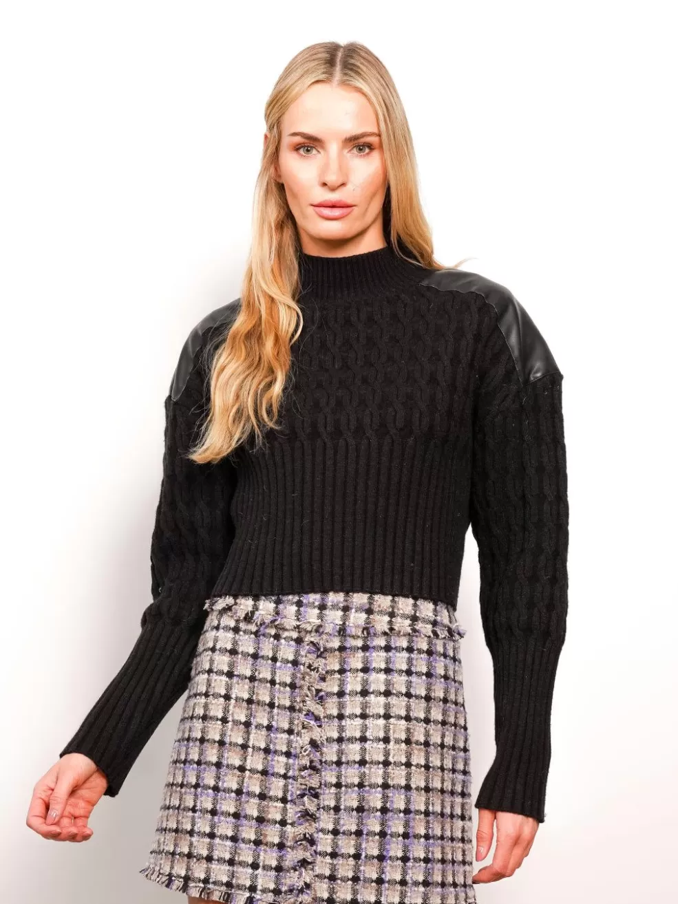 Online Khloe Cable Turtleneck Women Sweaters