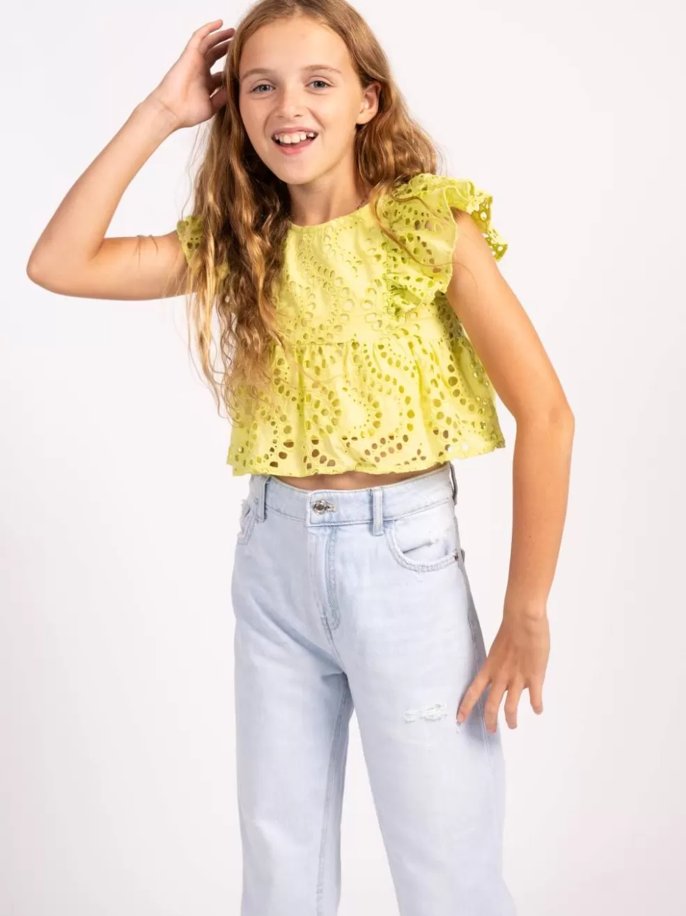 Clearance Liam Eyelet Top Kids Clothing