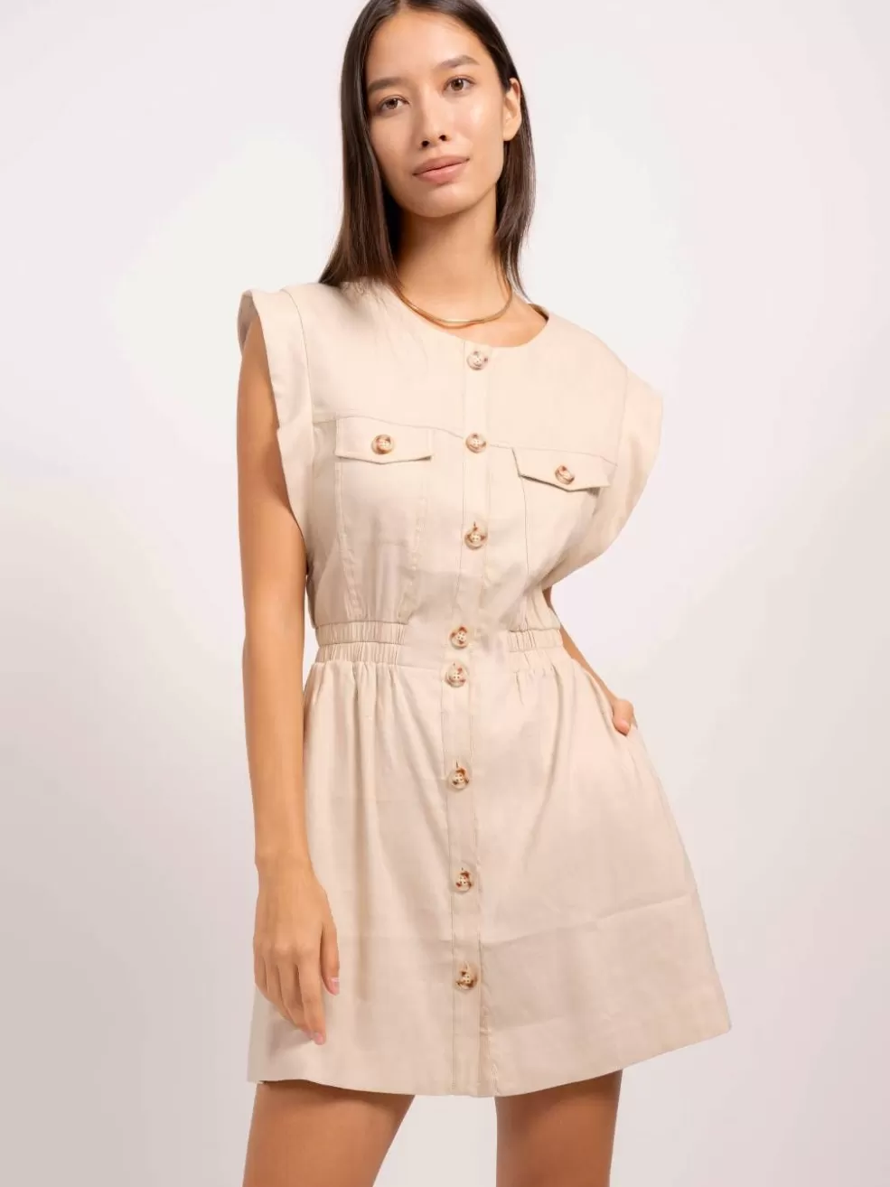 Outlet Niall Button Up Dress Women Dresses