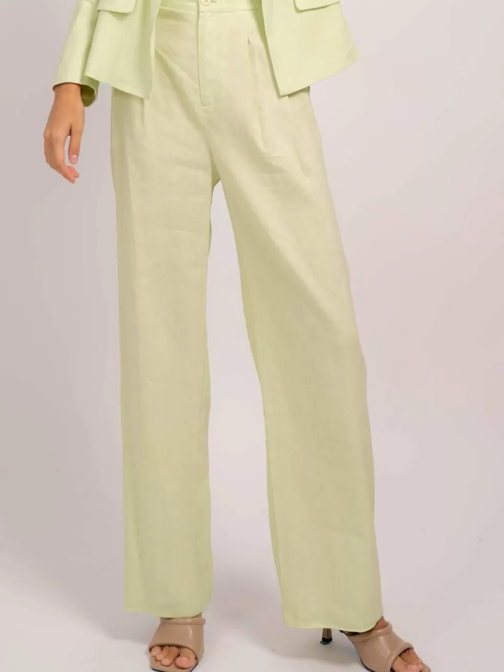 Flash Sale Niall Linen Wide Leg Pants Women Bottoms