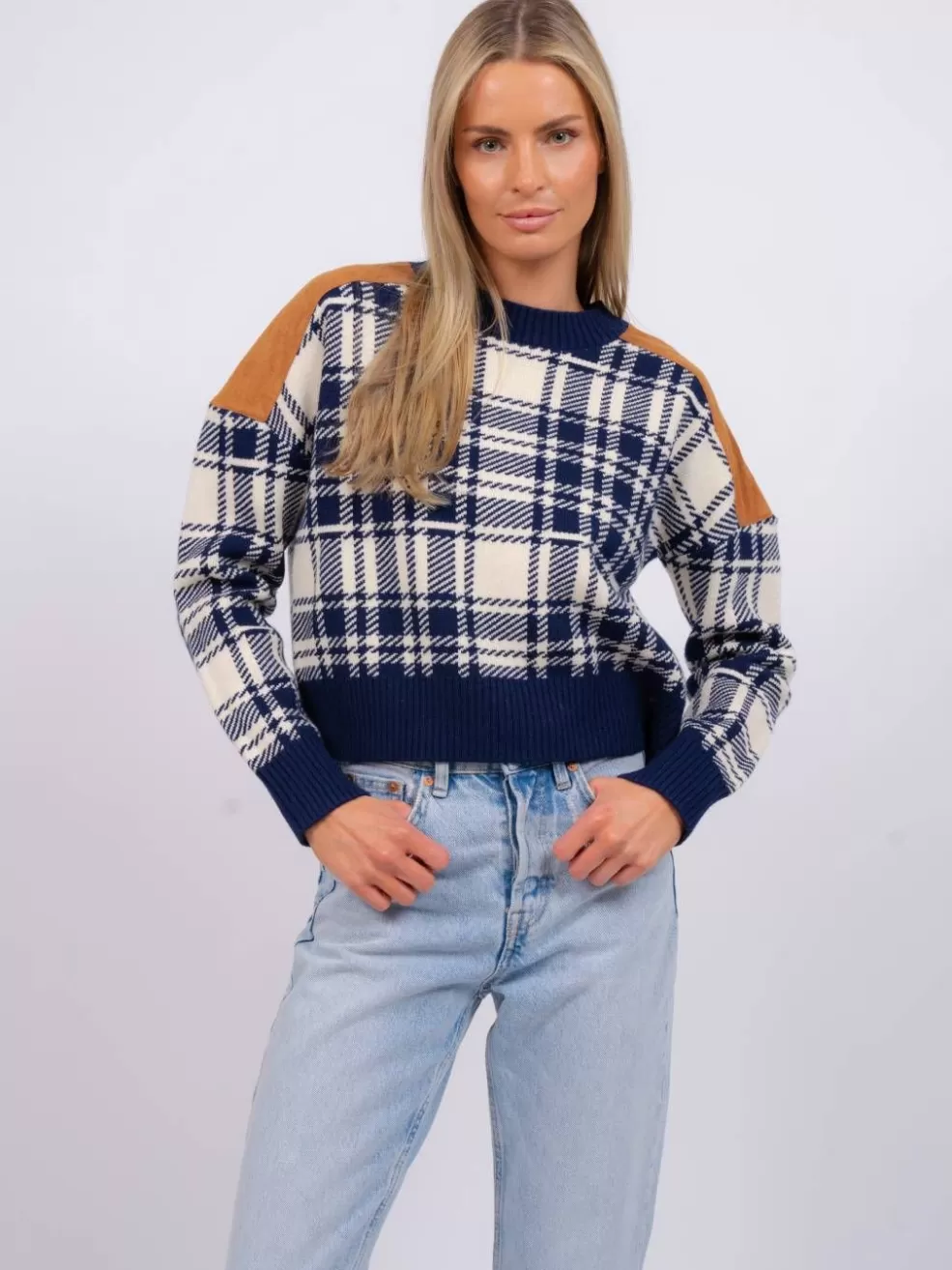 Best Sale Rhea Plaid Sweatshirt Women Sweaters