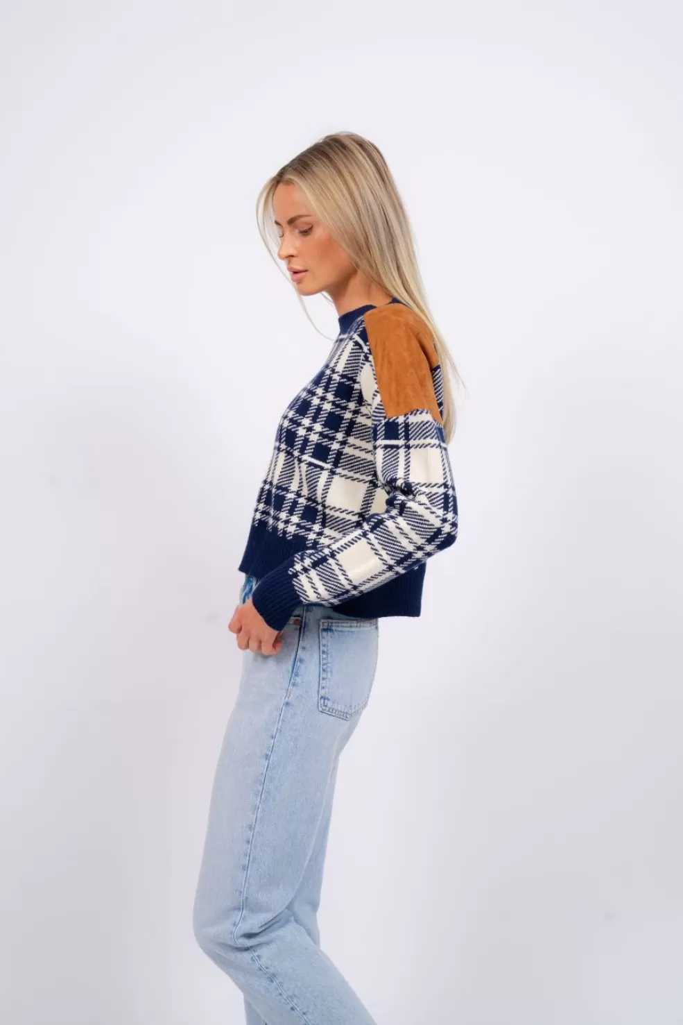 Best Sale Rhea Plaid Sweatshirt Women Sweaters