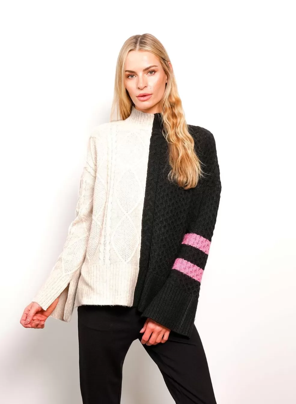 Discount Savannah Two Faced Turtleneck Women Sweaters