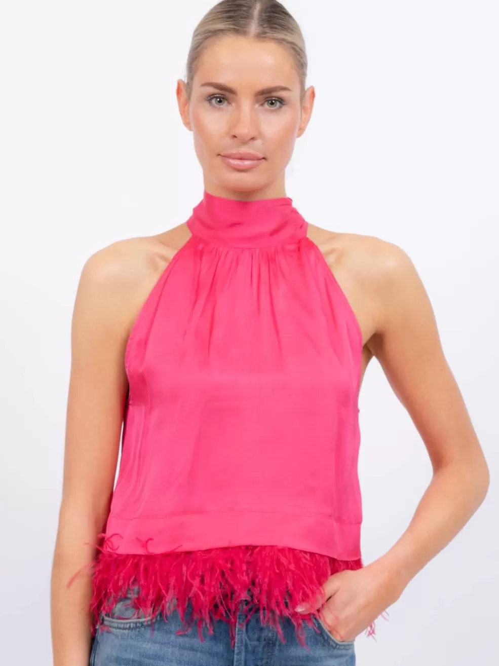 Sale Sylvie Marabou Sweep Top Women Tops